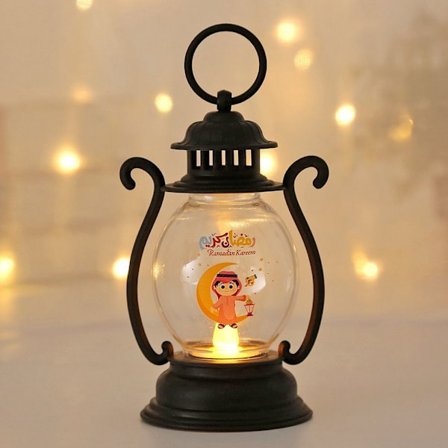 Ramadan Kareem Led Lantern LED Candle Lantern SORT