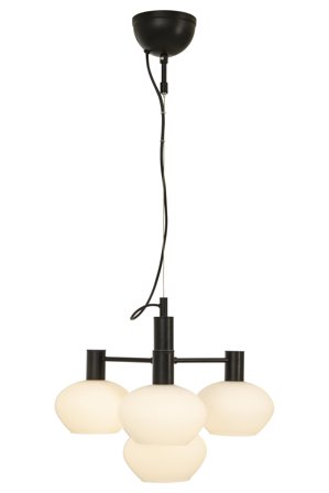 Aneta Lighting BELL taklampe 4-lys, svart/hvit, 4 x E14