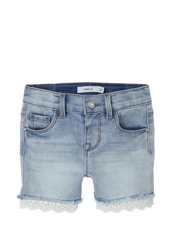 Nmfsalli Slim Dnm Shorts 5399-On F Blue Name It