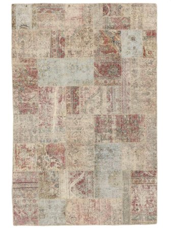 Patchwork Rug Hand Knotted 179X274 Orange/Brown Turkey