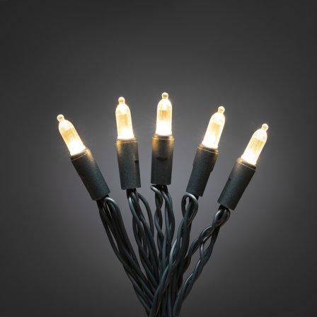 Konstsmide 6060-100 Lysslynge varmhvit, grønn kabel 17,85 m, Belysning