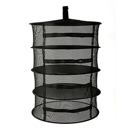 Tier Ört Tork, 60 cm riippuva kuivausverkko, 20 cm kerrosväli, kokoontaittuva kuivausverkko hydroponiikkaan, kalalle, rikkaruohoille - 1 kpl