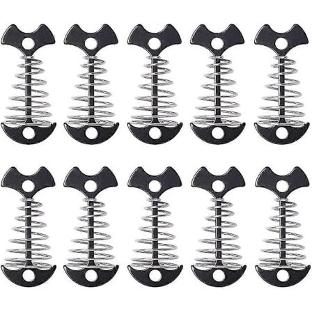 10 stk. teltpløkker i træ til terrasser, sildebensformede terrasseankersøm