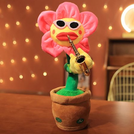 Dansande kaktus som upprepar vad du säger, sjungande kaktus inspelningsleksaker