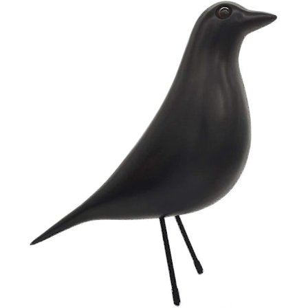Eames House Bird, keskiaikainen lintukoriste toimistoon ja kotiin, Taiwan Pigeon -koriste (musta)
