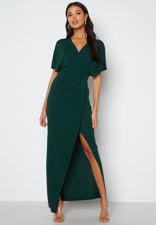 Bubbleroom Occasion Wrap Slit Maxi Dress Klær