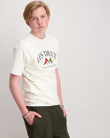 Les Deux Ivy league T-shirt Kids Cremefarben T-Shirts Jungen - Kids Brand Store