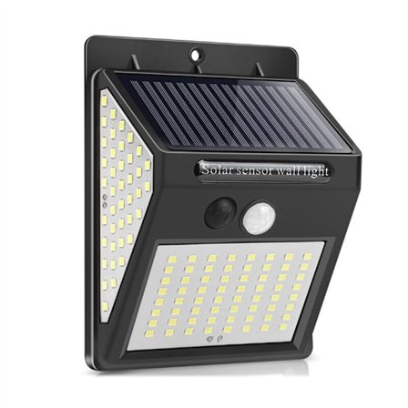 144 LED solcellelys udendørs solcellelamper med bevægelsessensor sollampe udendørs vandtæt lys