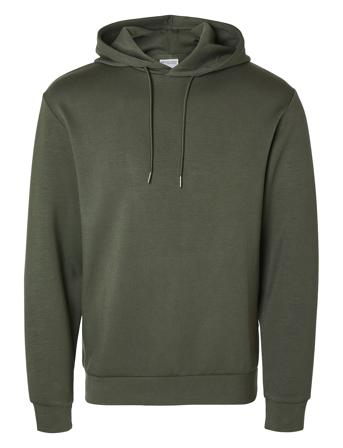 Slhemanuel Soft Hood Sweat Noos Green Selected Homme