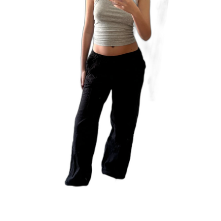 Svarta linne byxor