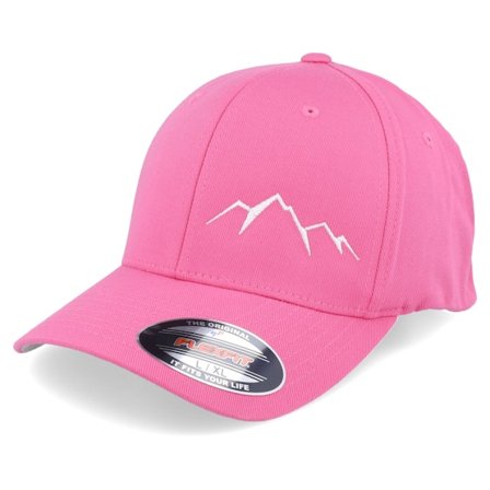 Wild Spirit - Roze flexfit Cap - Small Mountain White/Pink Flexfit @ Hatstore