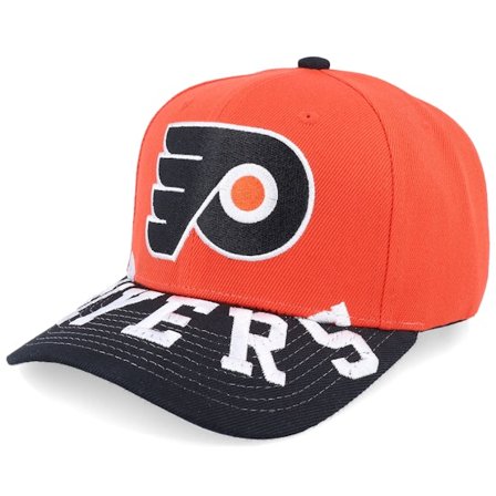 Mitchell & Ness - NHL Orange adjustable Keps - Philadelphia Flyers Underarch Pro Cap Orange/Black Adjustable @ Hatstore