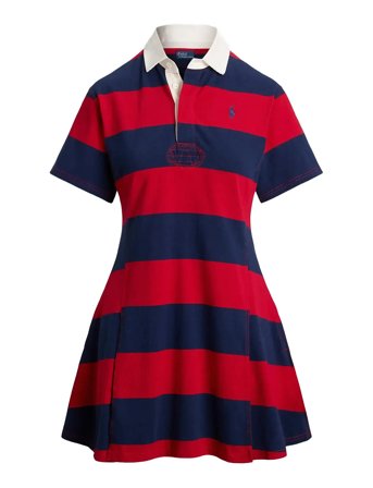 Polo Ralph Lauren | Striped Cotton Jersey Rugby Dress | L