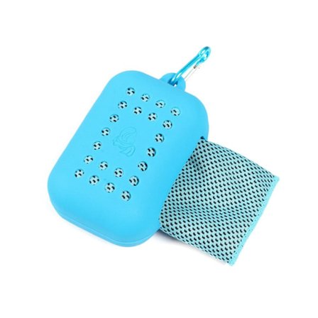 Koldt sportshåndklæde Fitness Cool håndklæde LYSEBLÅT