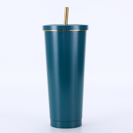 750 ml rostfritt stål termosmugg utomhus bärbar handhållen sportvattenflaska dubbelskikts vakuum bergsklättringsvattenkokare