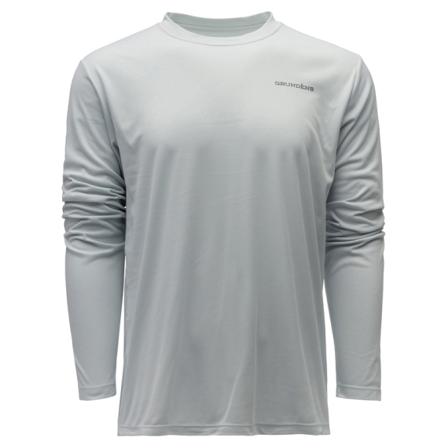 Grundéns Logo Anchor LS Tech Tee Grey Mist - XXL