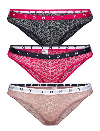3P Bikini Trosa Brief Tanga Multi/mönstrad Tommy Hilfiger