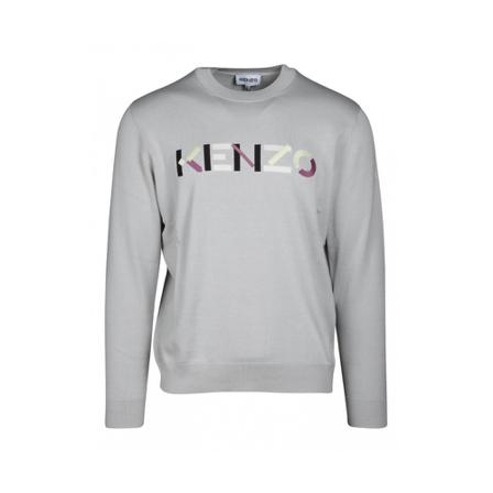 Kenzo Logo-embroidered Jumper Grå, Herre Sweatshirts