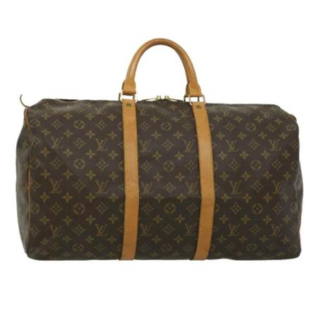 Louis Vuitton Vintage, Pre-owned Canvas travel-bags Bruin, Dames, Maat:ONE Size,leer