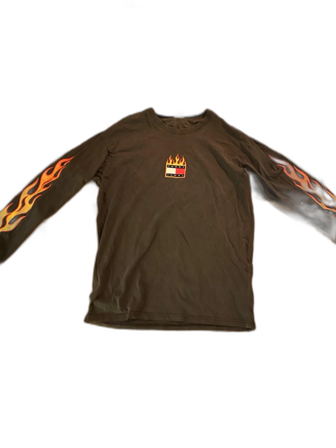 Tommy Hilfiger långärmad t-shirt med flames