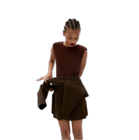 Body med axelvaddar Zara