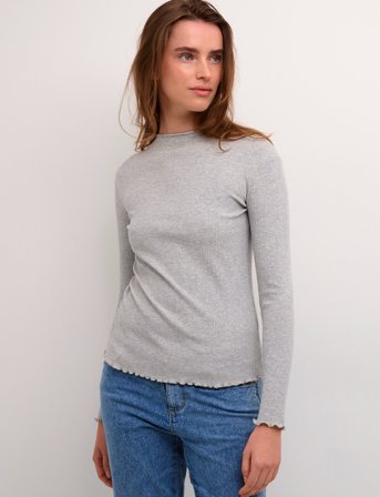 Karen By Simonsen Candacekb Ls Tee - Grey - S