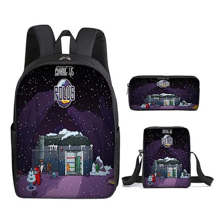 Spaceman tecknad ryggsäck med stor kapacitet, studentryggsäck