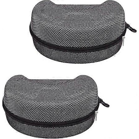 2-pak, stor hard-shell sportsbrilleetui, snebrilleetui, sportsbrilleopbevaringsetui, beskyttende brilleetui