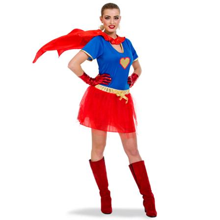 Sexig Superkvinna Maskeraddräkt S/M - Partyninja.se