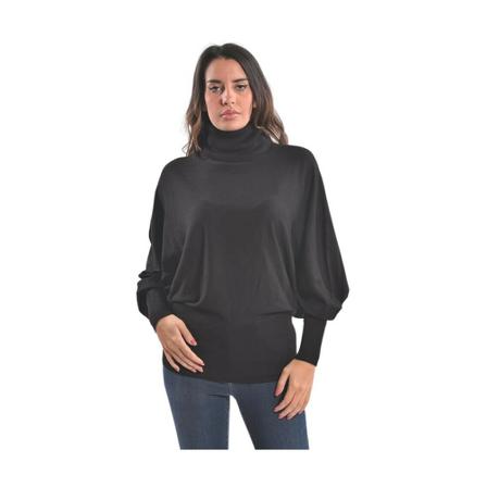 Fracomina, Turtlenecks Zwart, Dames, Maat:L,Viscose