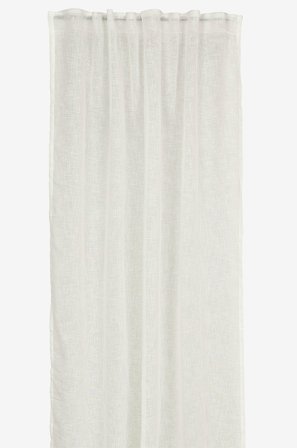 Boel & Jan - Gardinsæt Bosse 2-pak - Hvid - Gardinfag med rynkebånd - 135X240 - Fra Homeroom