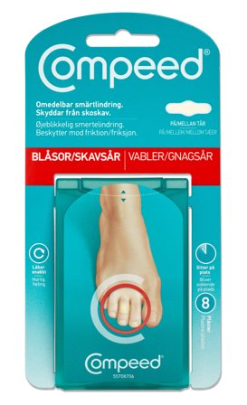 Compeed gnagsårplaster tær 8 stk