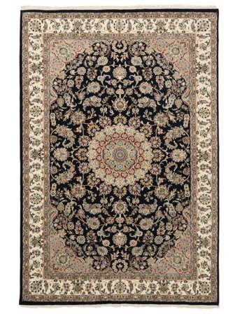 Nain Indo Rug 198X292 Brown/Black Wool, India