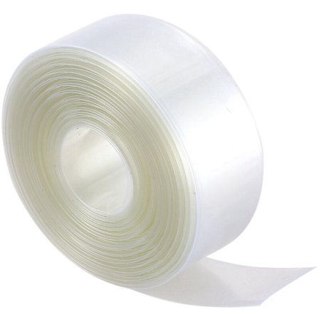 10mm bredde 23mm gennemsigtig PVC varme krympe wrap rør til 1 AA batteri