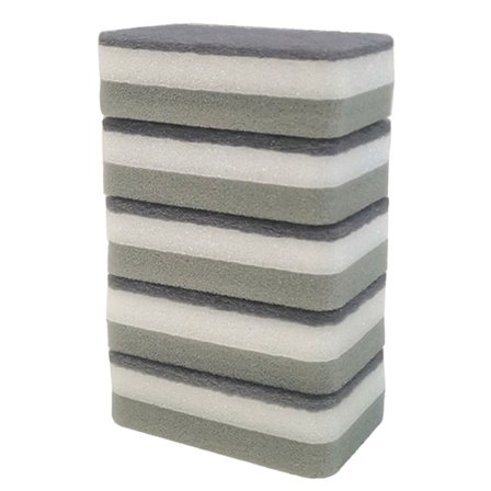 Tvålbehållare med Svamphållare Presstyp Kök Rengöring Tvållåda