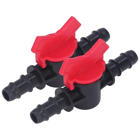 2st Flödeskontrollventil Vattenstopp Kontroll Regulator ABS-brytare Tillbehörsset Kit 12mm / 0.47in [DB]