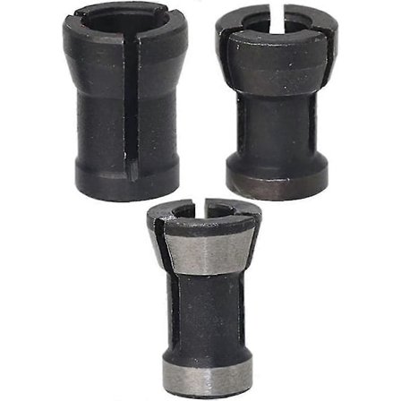 Router Chuck Spännhylsa Adapter Fräs Woodworking Spännhylsor 3st Elverktyg Toppkvalitet