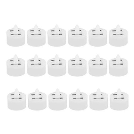 18 stk. Solcelledrevne Telys Flammefritt Utendørs LED Vanntette Oppladbare Lys (1,5 X 1,4 (FMY)