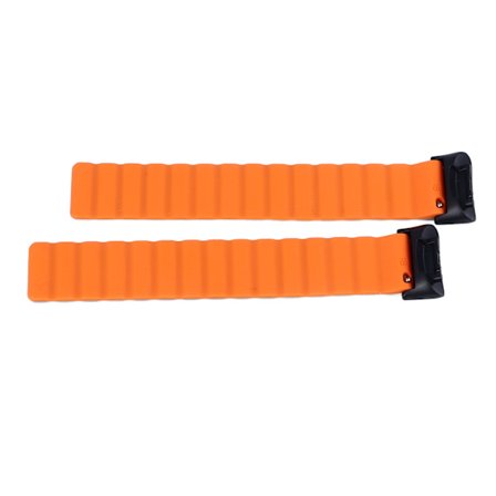 2 st armband i silikon med stark magnetisk knäppning, ersättningsarmband för Fitbit Charge 6/5, grå orange