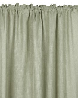 Multibandslängd Brooklyn enfärgad linnelook 2-pack Ljusgrön - 140x250 cm - Fondaco