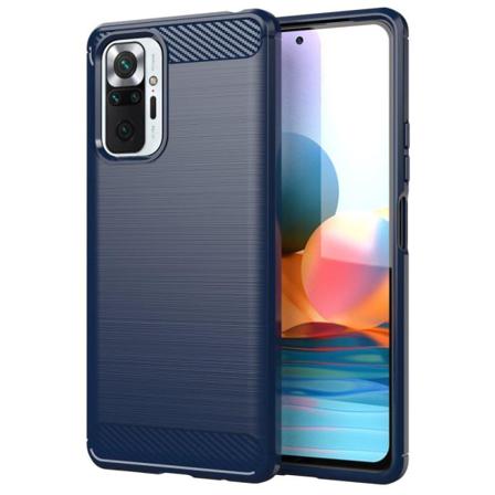 Xiaomi Redmi Note 10 Pro Stöttåligt Skal - Anti-impact Carbon Blå