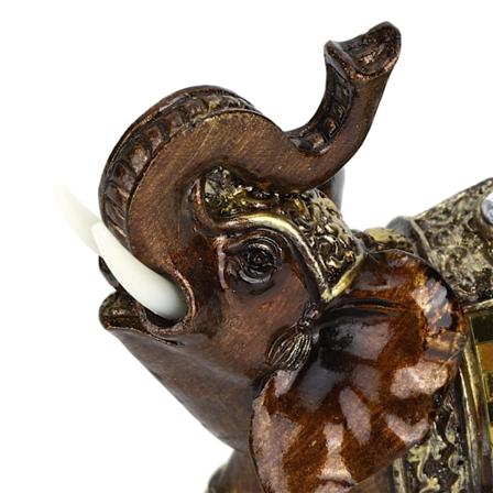 Elefant Statuer Kunstneriske Hjem Figurer Dekoration Harpiks Håndværk Heldige Dyr Ornamenter Lille Størrelse