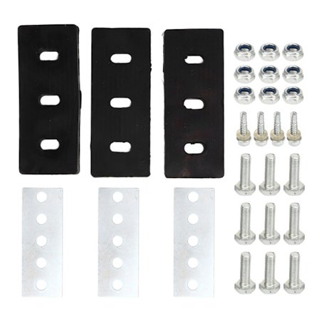 Snøfreser Impeller 3-bladet Legering 1/4 tommer Tilbehørsett for 2 Stange Snøfreser