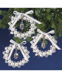 Askartelusetti Kuusenkoristeet Kranssit 3/pak