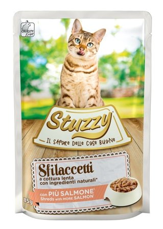 Stuzzy Sfilaccetti Con Più Salmone Cibo Umido Gatti Adulti