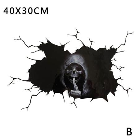 Taoyun Hush Skull Cloaked Car Stickers Devil Reflexing Sticker