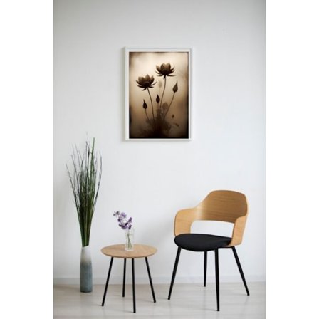 Sepia Blom Affisch 21×30 CM