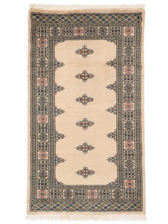 Pakistan Bokhara 2Ply Matta 92X160 Beige/Brun Ull, Pakistan