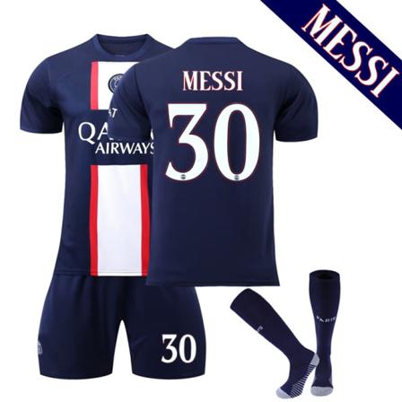 Messi #30 Paris Fotballdrakt for barn Treningsdrakt Kids 28(150-160CM) M
