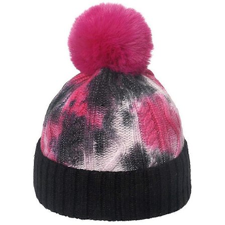 Koreansk Versjon Strikket Lue Varm Gradient Farge Beanie Lue Vinterlue Reise